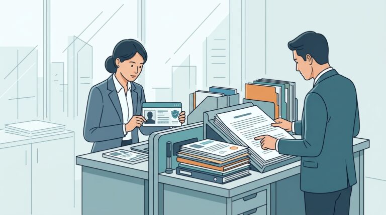 Business professionals practicing Nunchi in a Korean boardroom